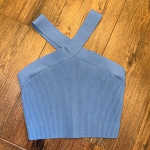 Babaton Sculpt Knit Criss Criss Cropped Tank